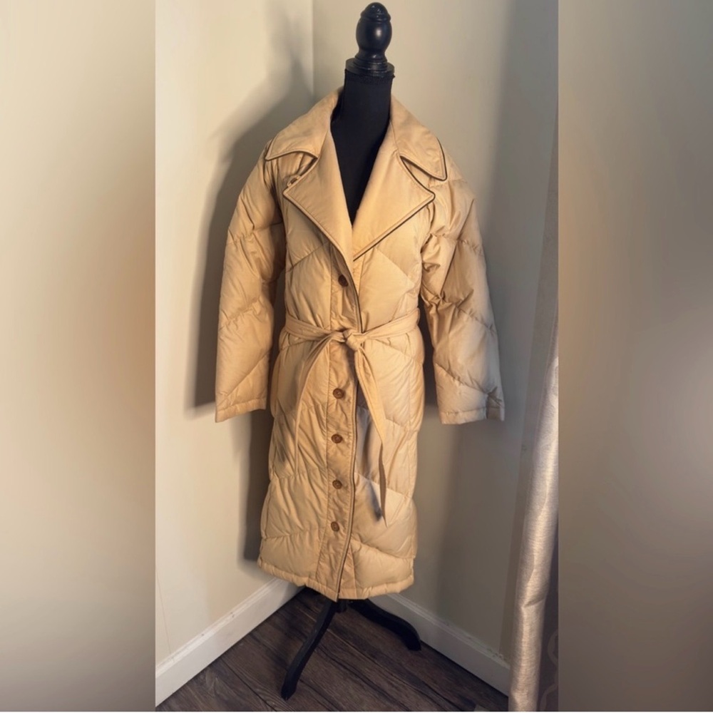 Vintage Belted Puffer Coat